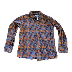 NEXT brand boys button up shirt size 4-5 geometric